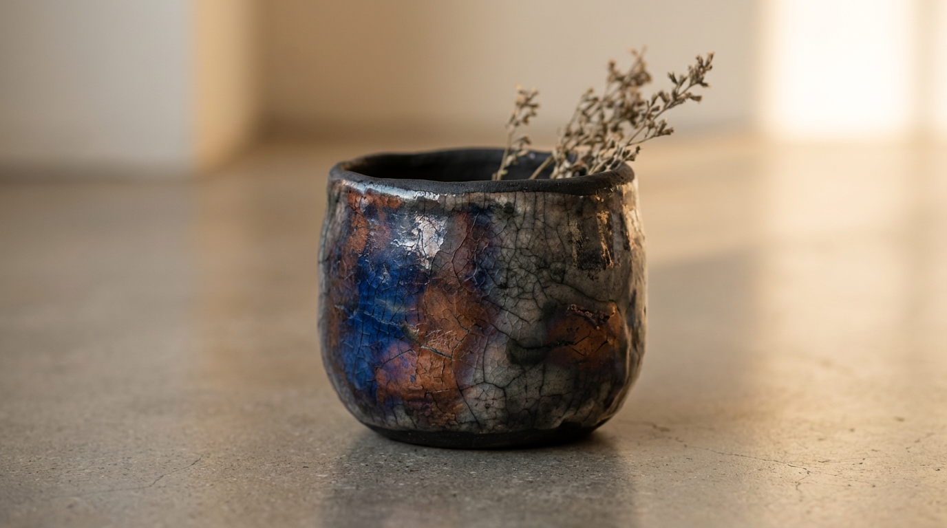 Raku Ceramic Vessel