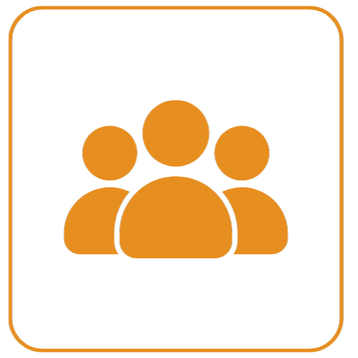 Experienced team and trusted network icon