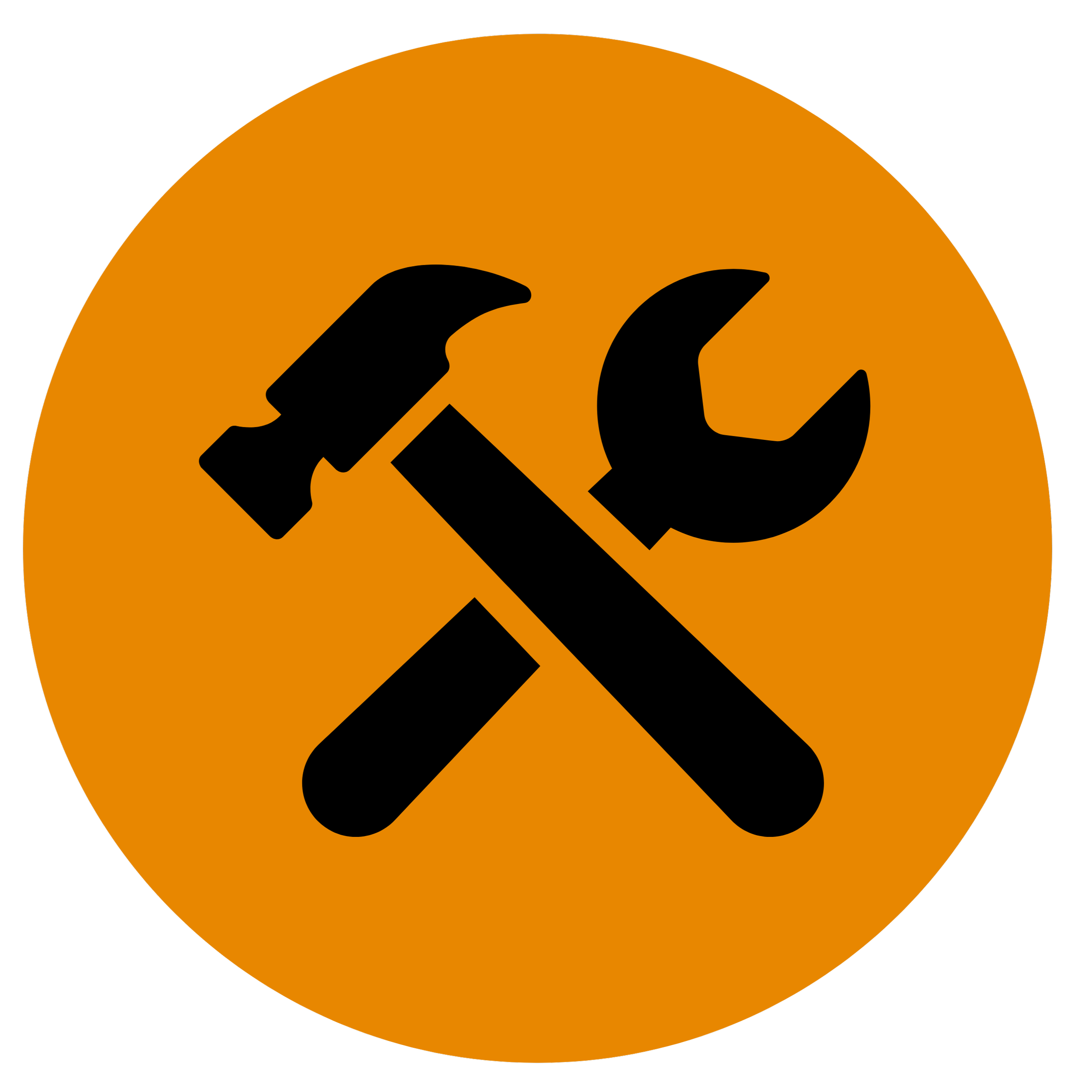 Hammer and wrench icon representing renovation and property transformation