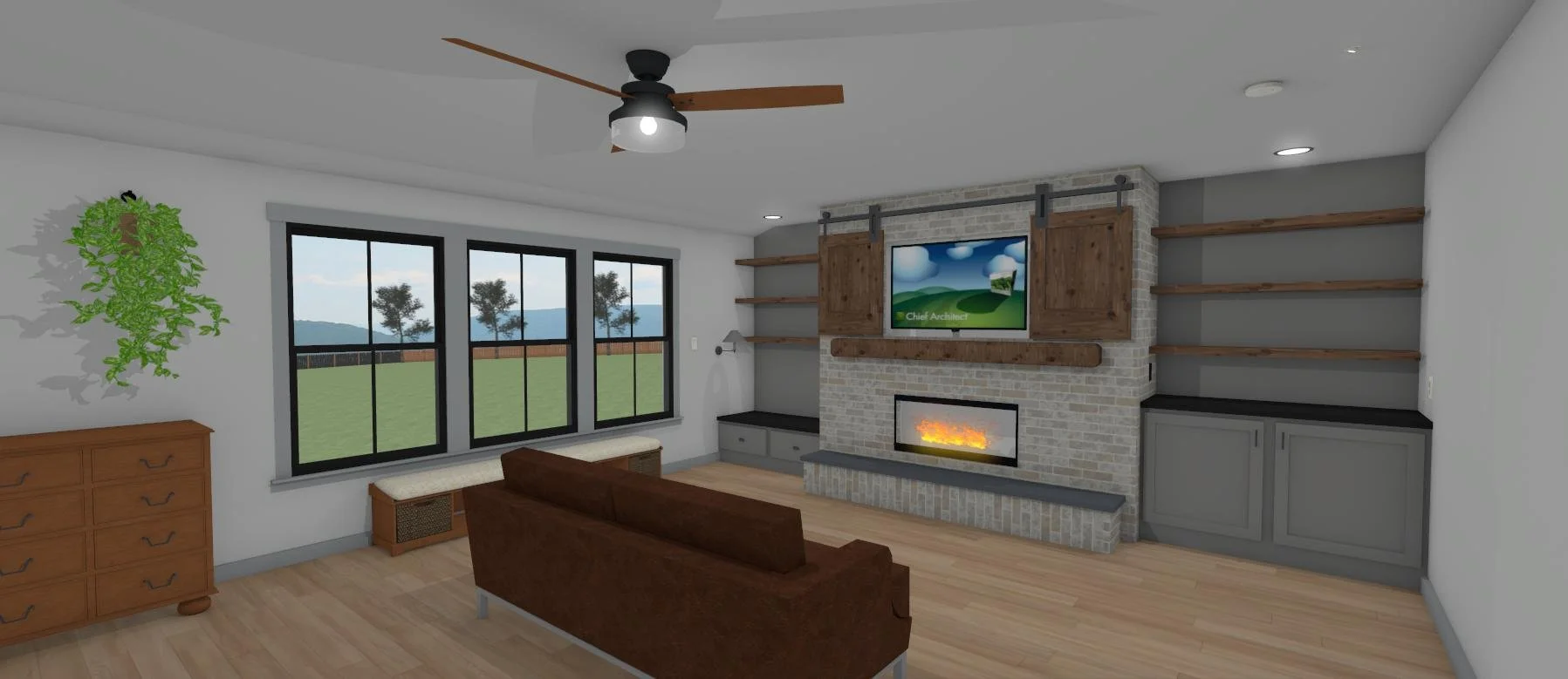 Whole Home Remodel Render, Atascadero, CA