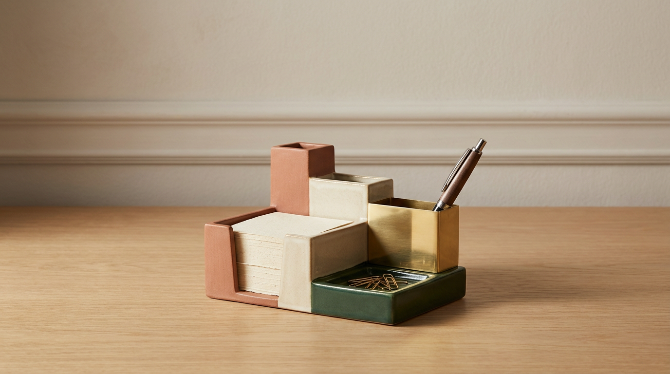 Ceramic Desk Organizer