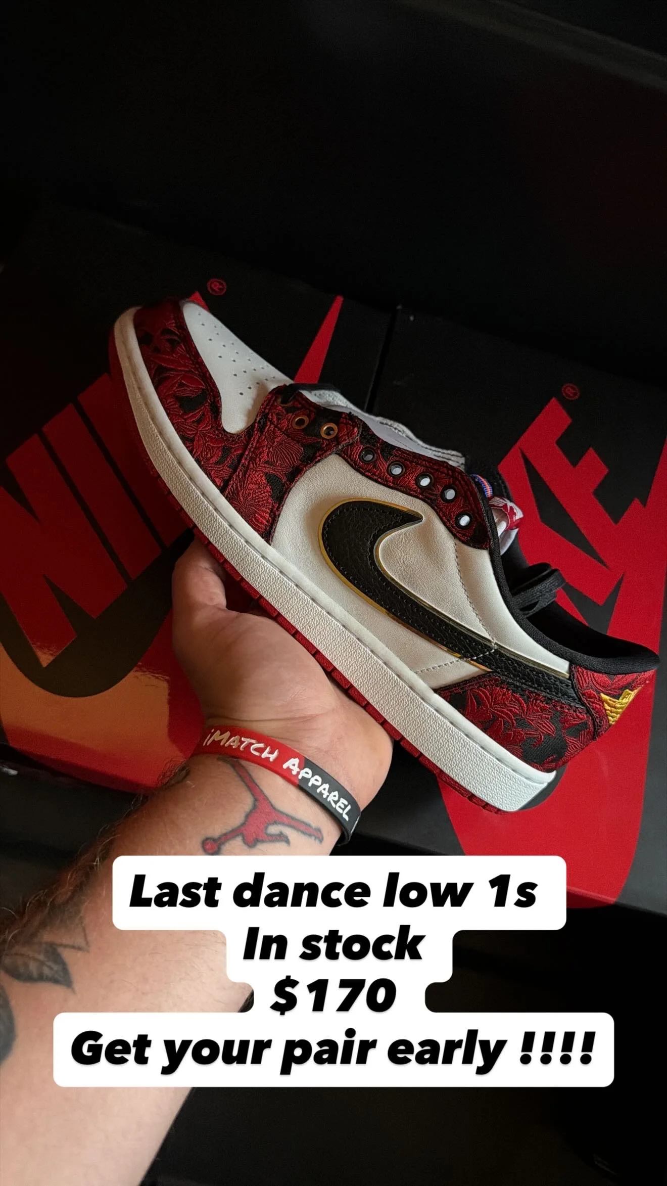 Last dance at the garden Jordan low 1s