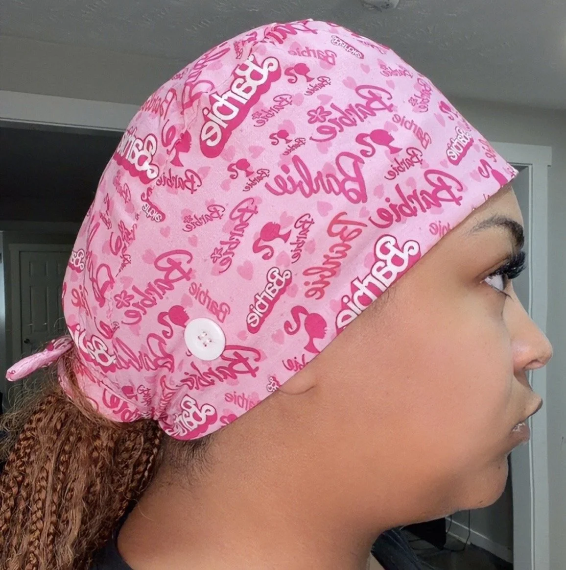 Barbie Scrub Cap w/Badge Reel