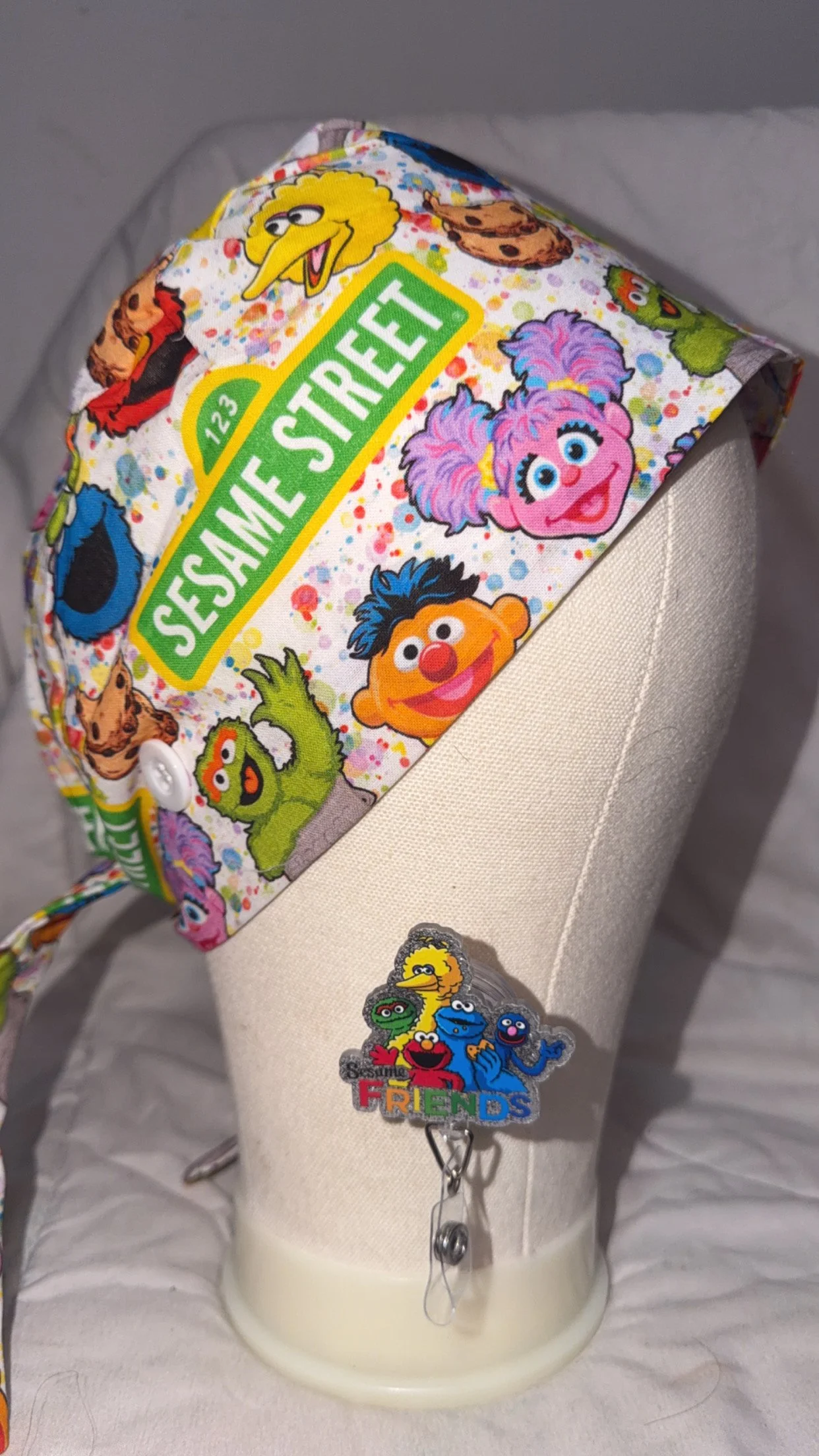 Sesame Street Cap w/Badge Reel