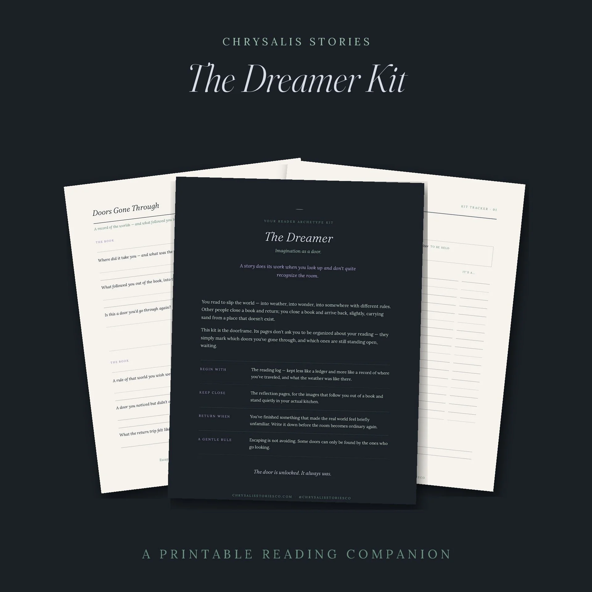 The Dreamer Kit — A Printable Reading Companion