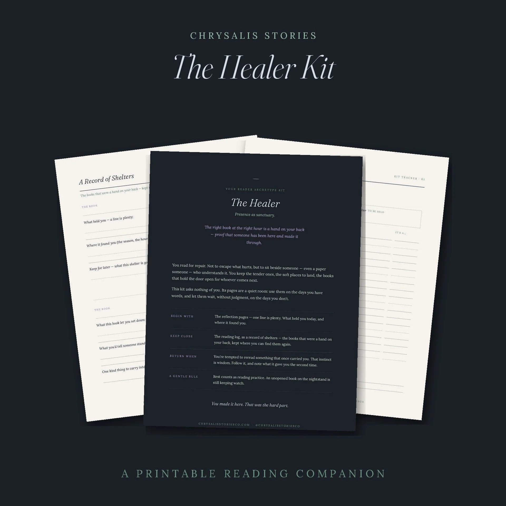 The Healer Kit — A Printable Reading Companion