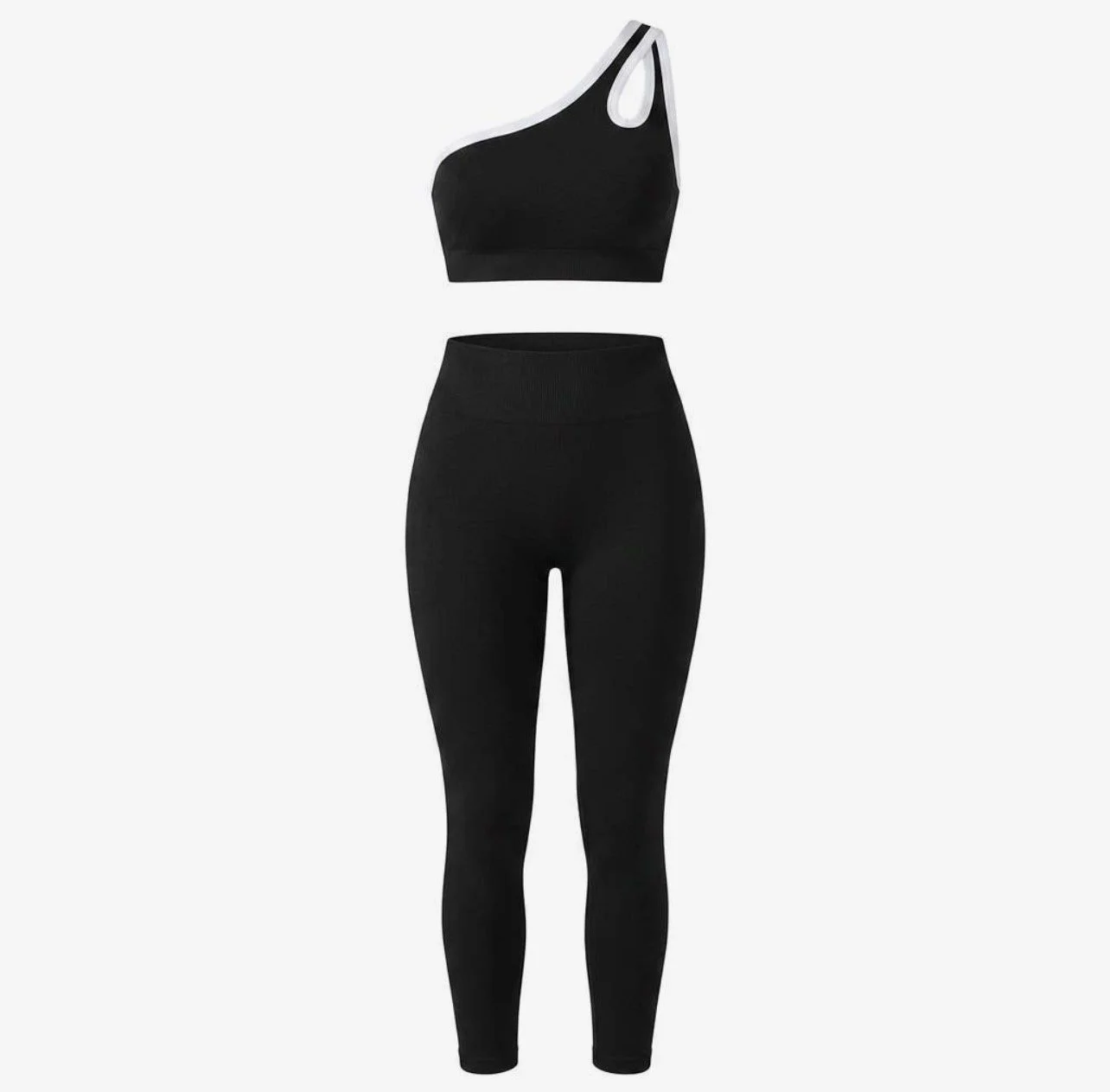 One Shoulder High-waist Activewear set