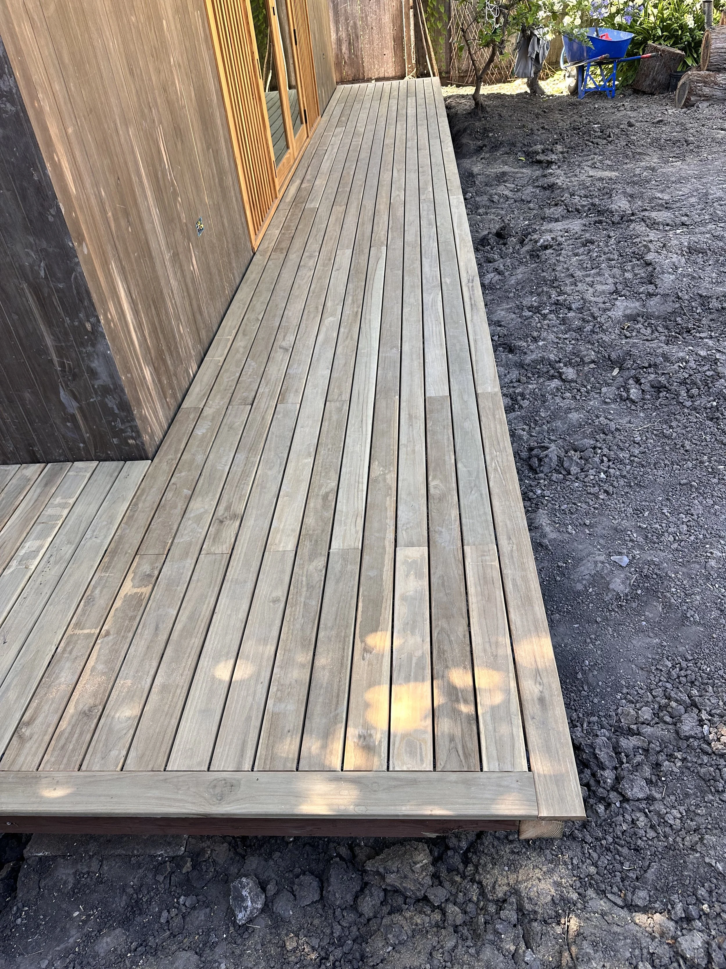Solo-Built Wraparound Deck