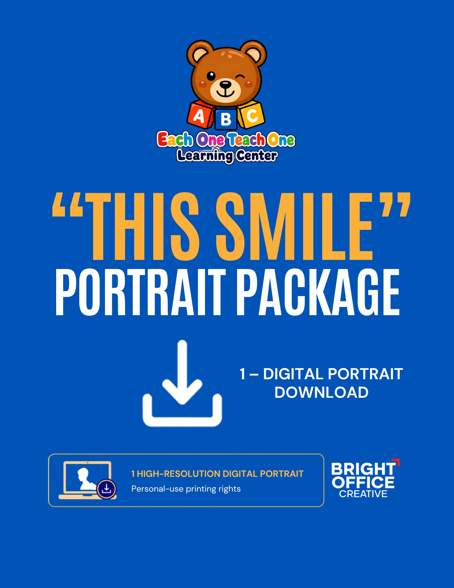 Each One Teach One - THIS SMILE Portrait Package