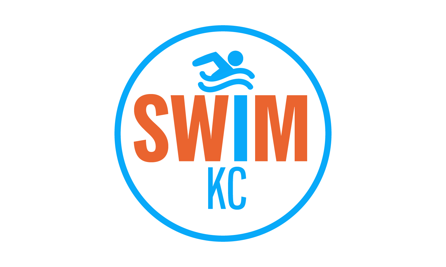 Original circular Swim KC logo variation