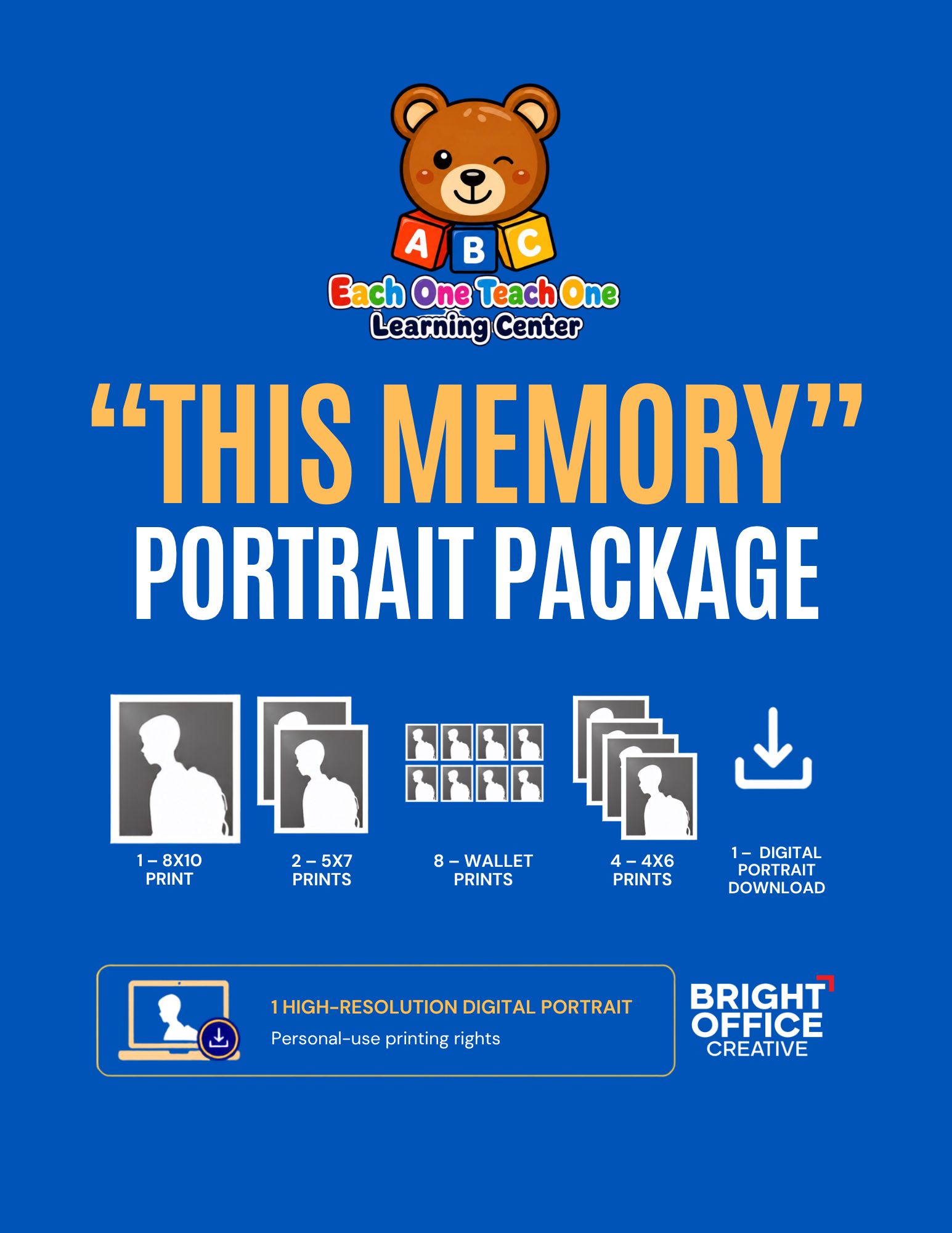 Each One Teach One  - THIS MEMORY Portrait Package