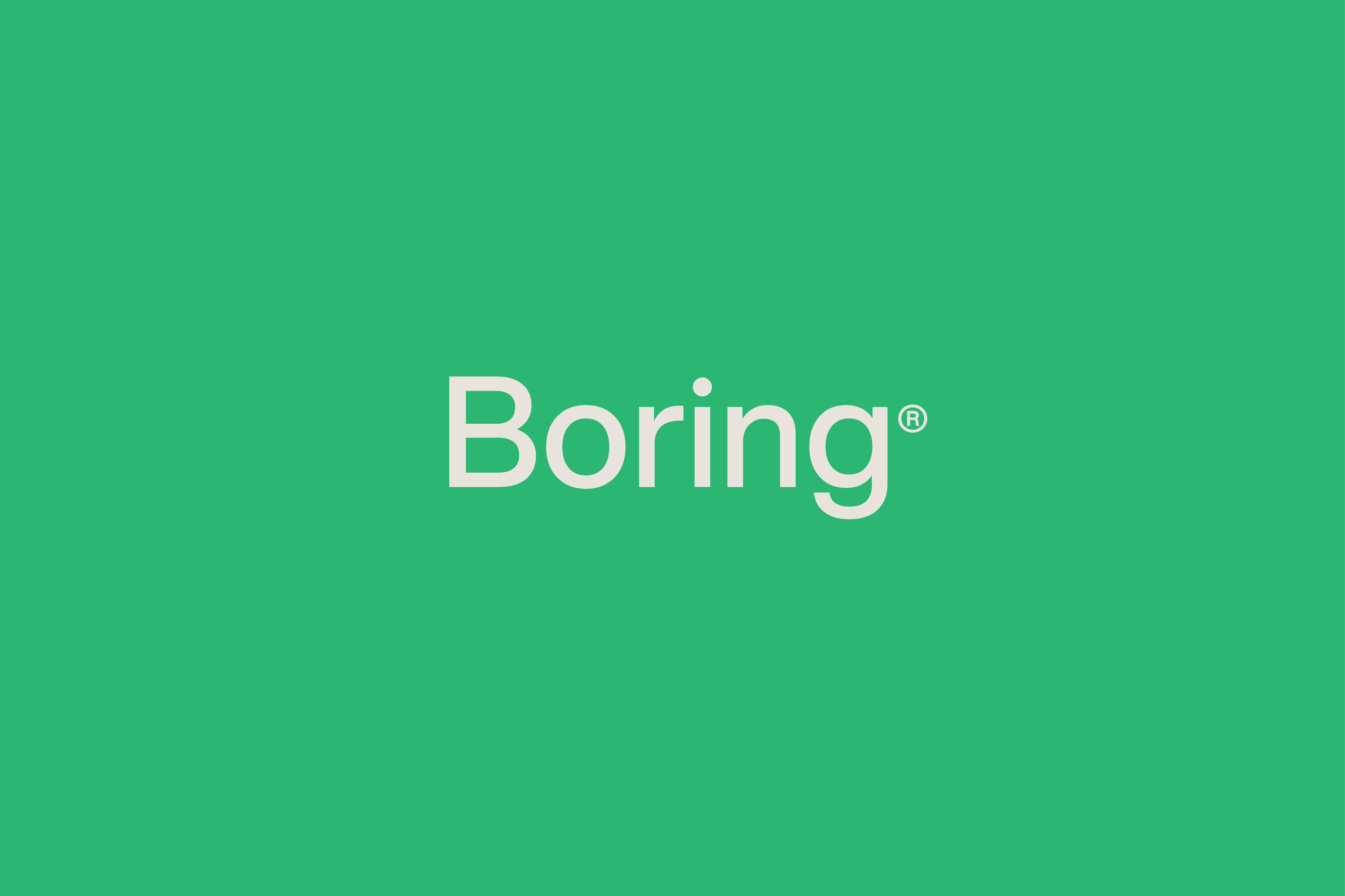 Boring Colours and Wordmark