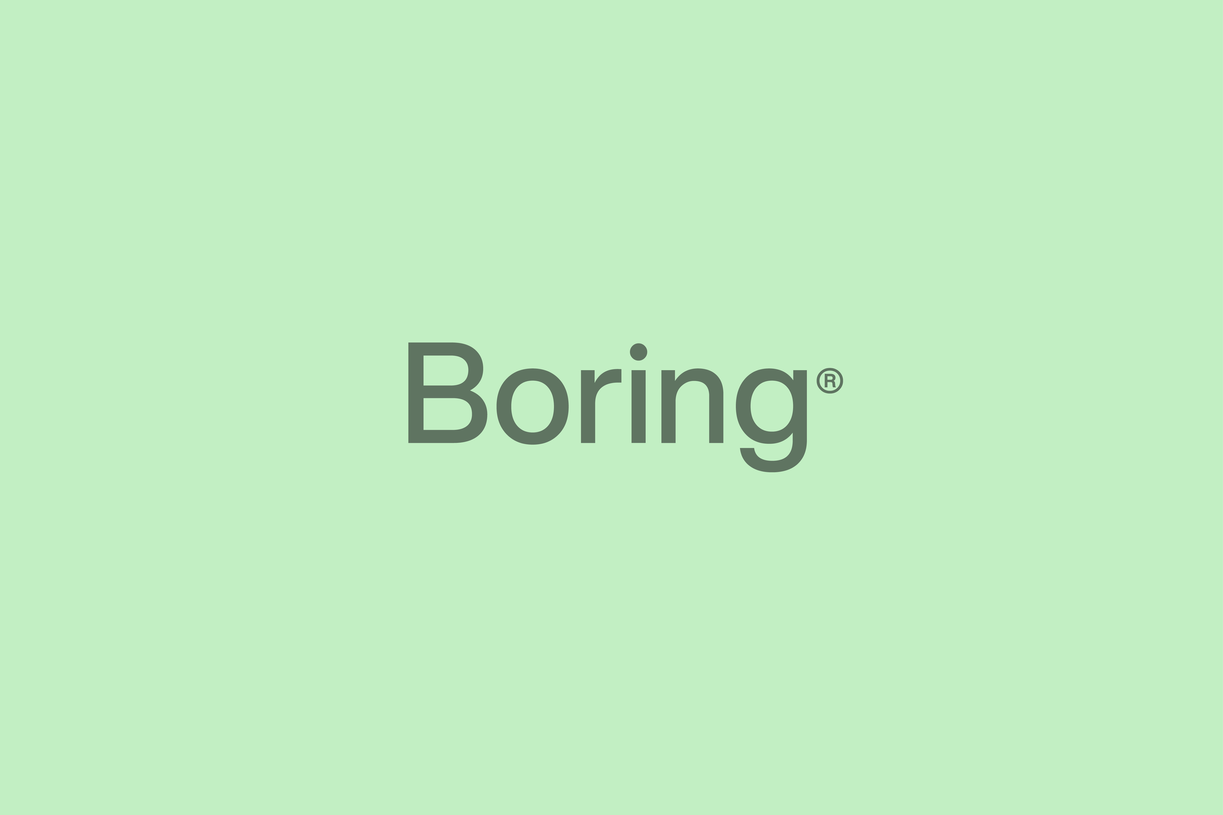 Boring Colours and Wordmark