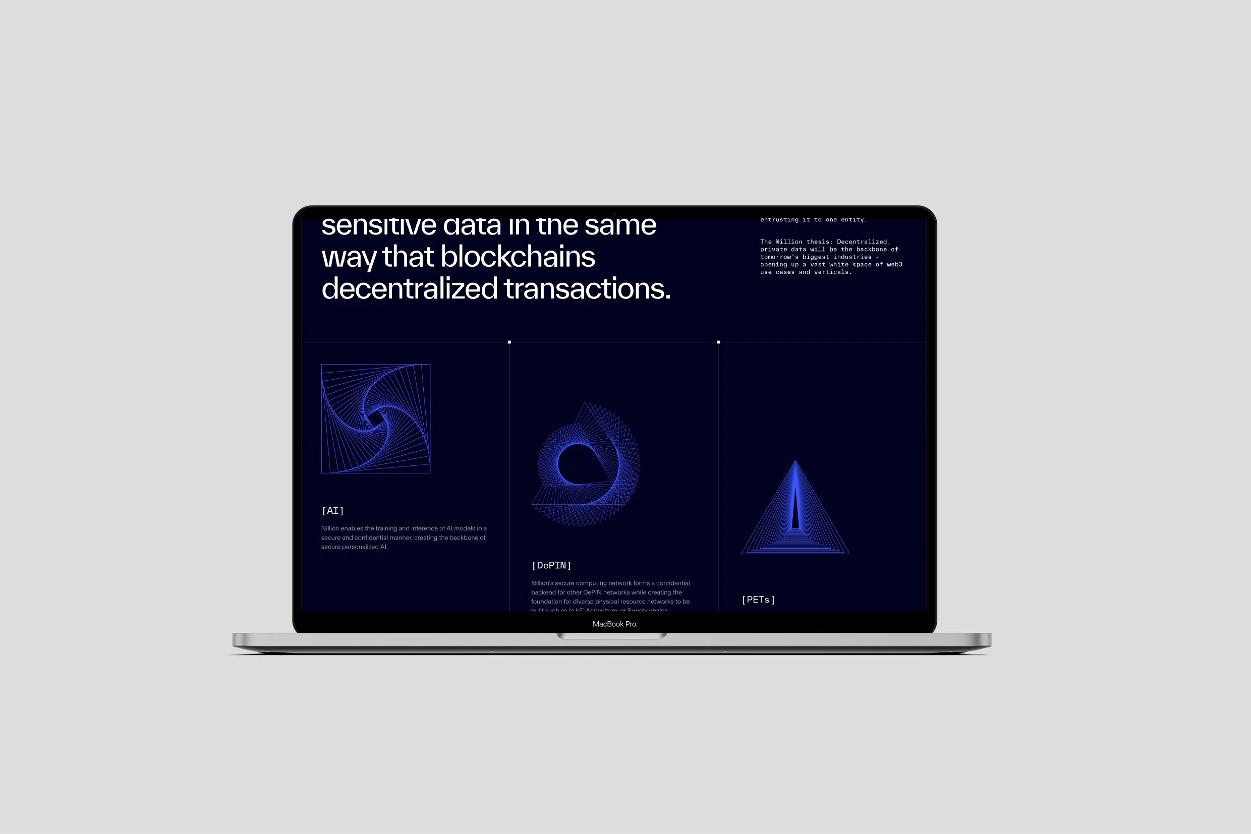 Website developed by nillion