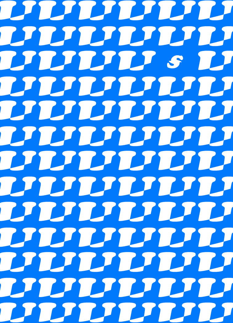 Pattern of white T-shirts on a blue background with a dollar sign in one shirt