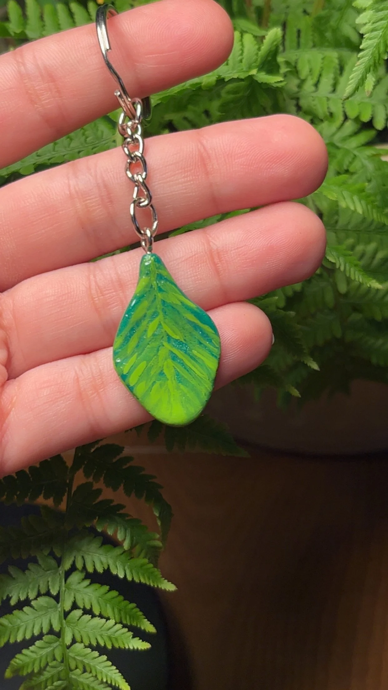 Little leaf keychain