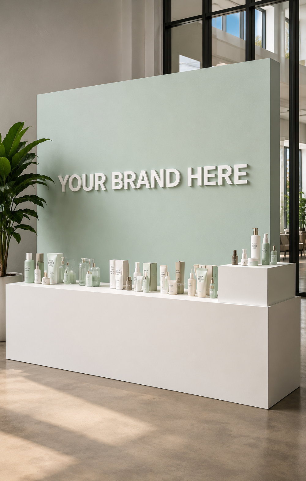 Custom-built product launch booths, market displays, and event backdrops with tailored props, shelving, display boxes, and branded design elements, delivered to your venue.