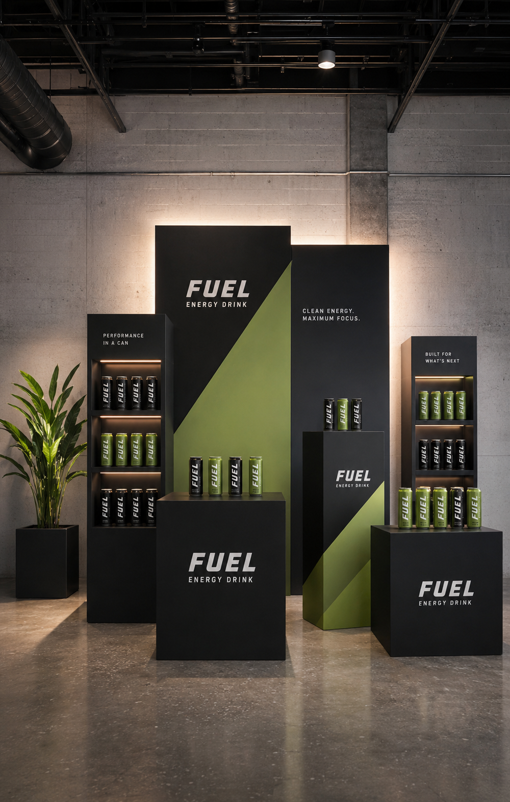 Custom product launch booths, market booths, and event backdrops featuring handcrafted props, display boxes, shelving, and tailored designs, delivered directly to the venue.