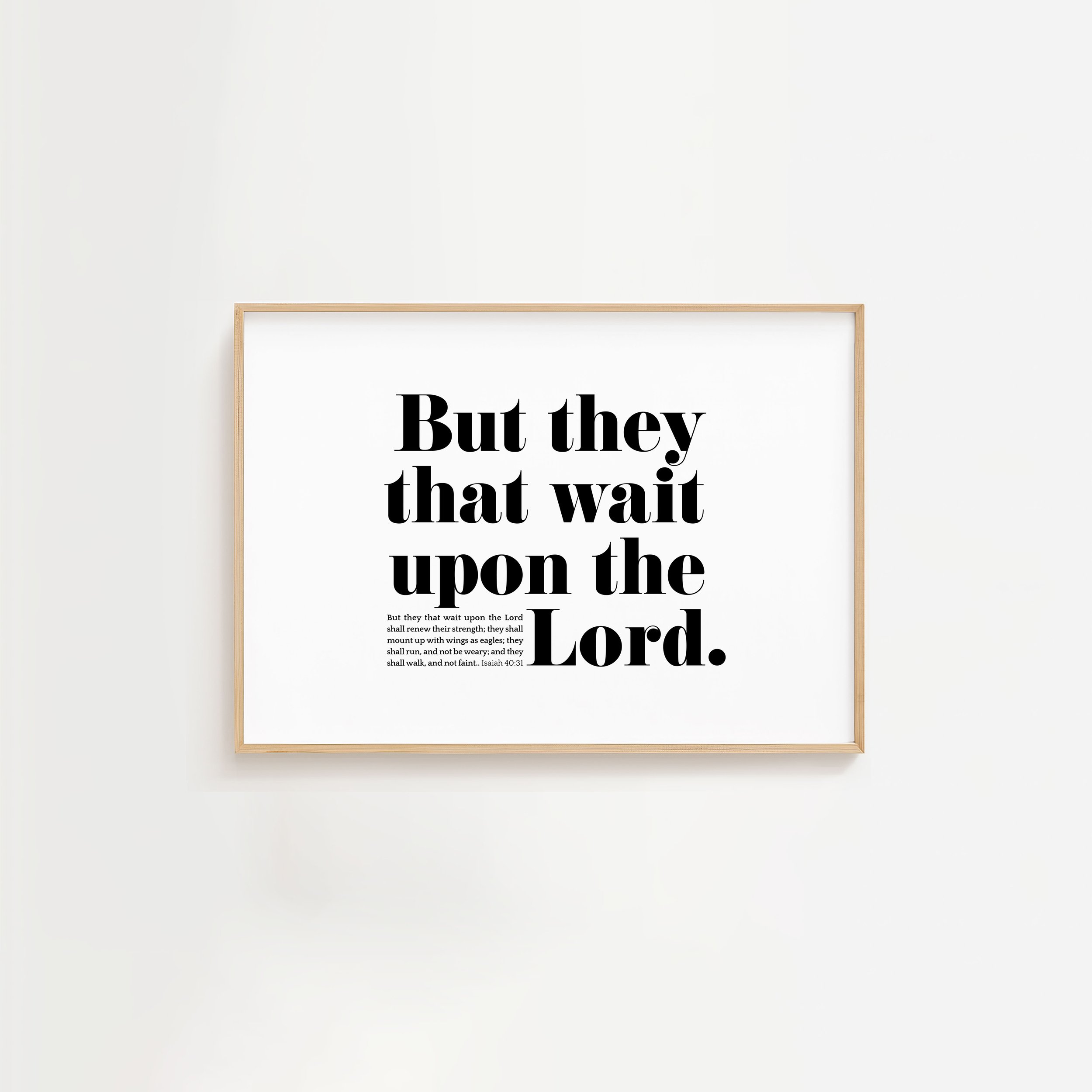 Isaiah 41:10 Landscape Bible Verse Print | Fear Not Poster
