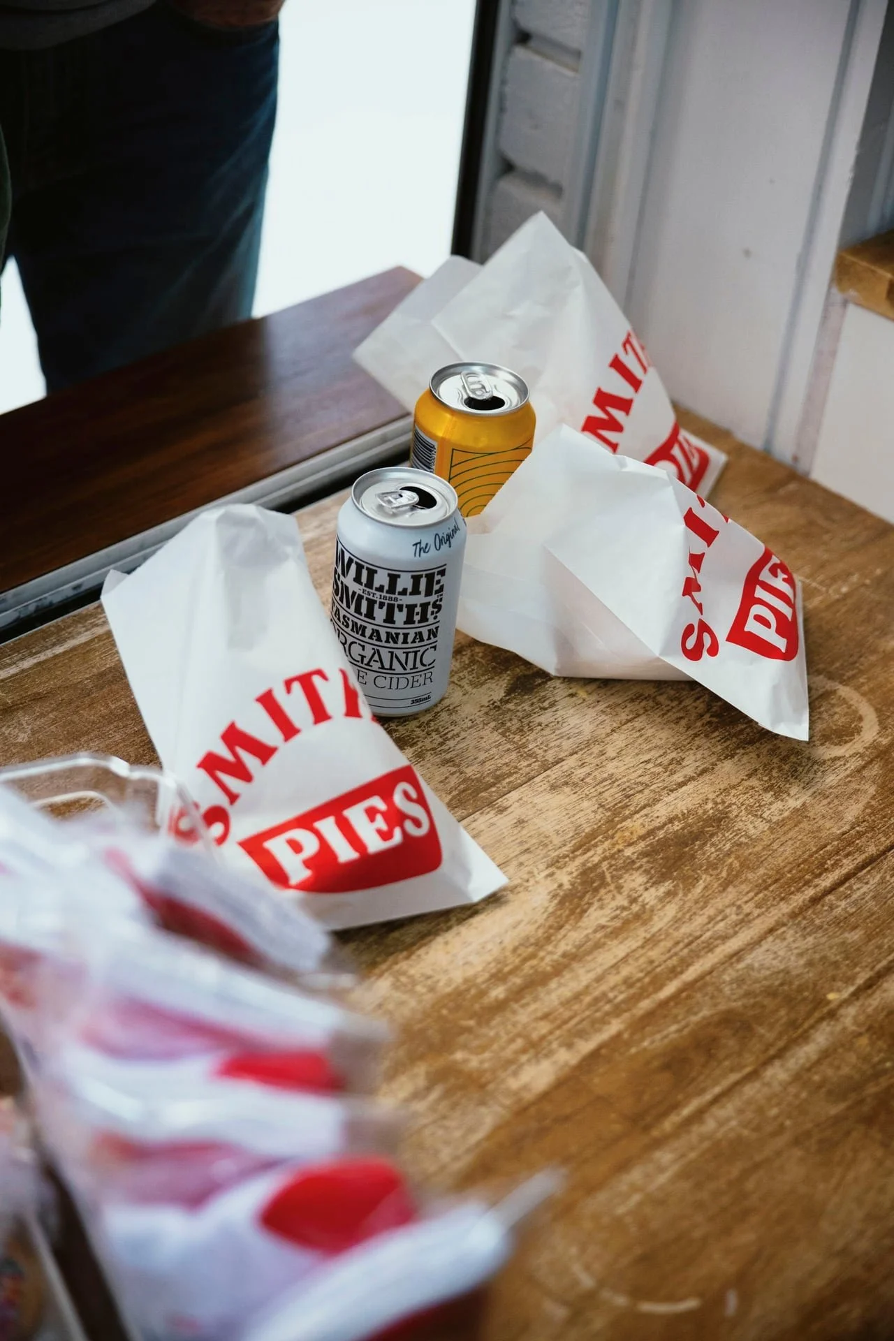 Smith's pies with local Willie Smith's cider at the Pie Yard in Cambridge