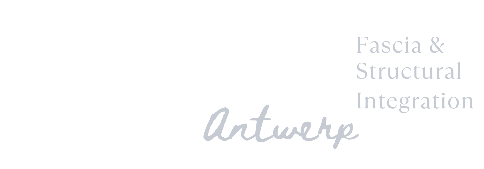 Logo with the words 'ROEING FUTURE' in large white and gray letters, and smaller text 'Fascia & Structural Integration' below and to the right.