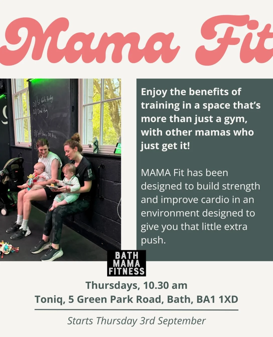 Mark the date, mamas 🧡 
Postnatal classes are officially back @toniqlife 

📍 Toniq, Bath
🗓️ Thursdays, 10:30am
▶️ Starting 3rd September

A safe return to exercise, core &amp; pelvic floor work done properly, and a room full of mums who get exactl