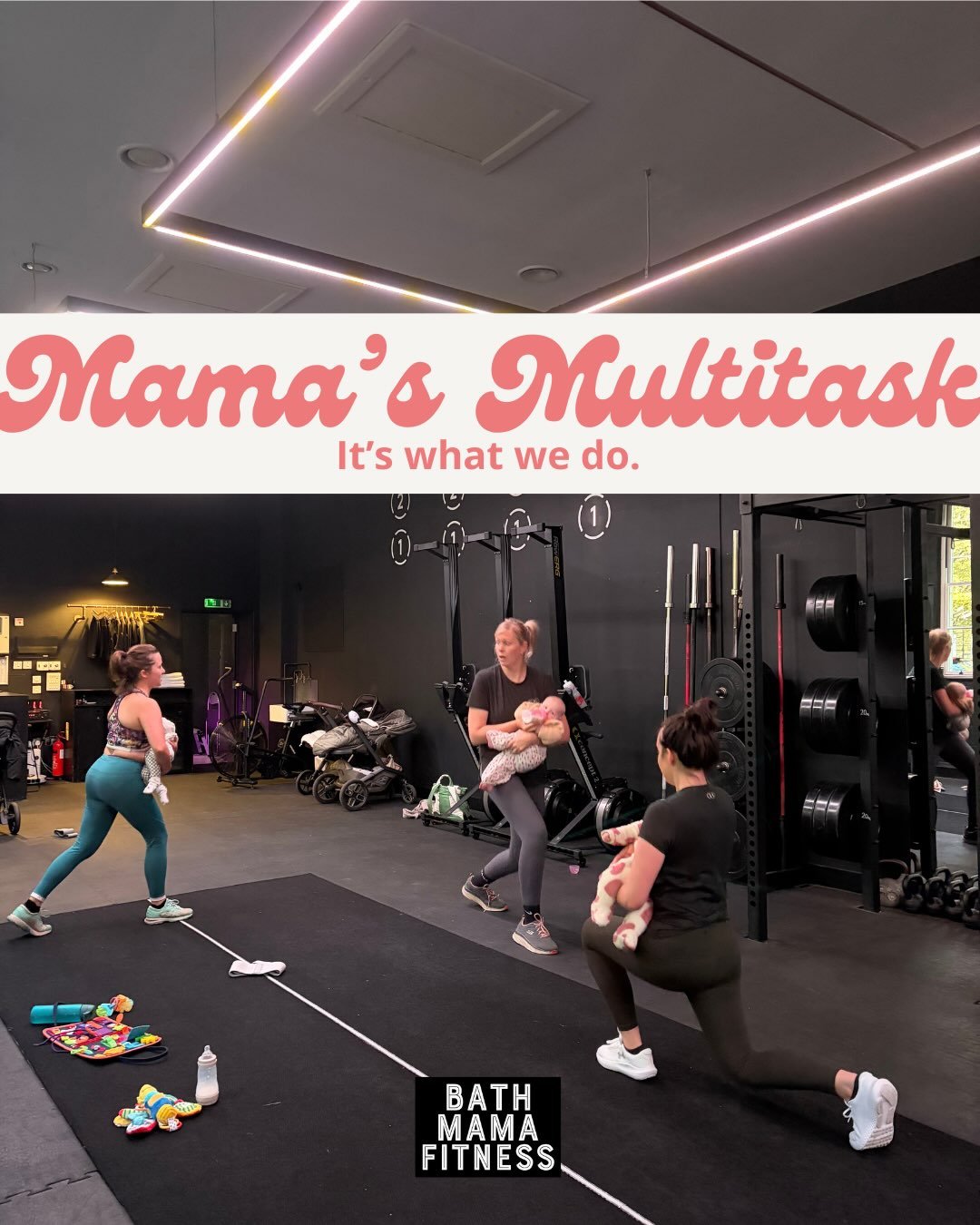 Mamas multitask. It&rsquo;s literally what we do. 😂

Yesterday morning at Mama Fit we had synchronised step ups with babies, single arm rows with babies on the knee and my personal favourite - split squats whilst simultaneously breast feeding, bottl