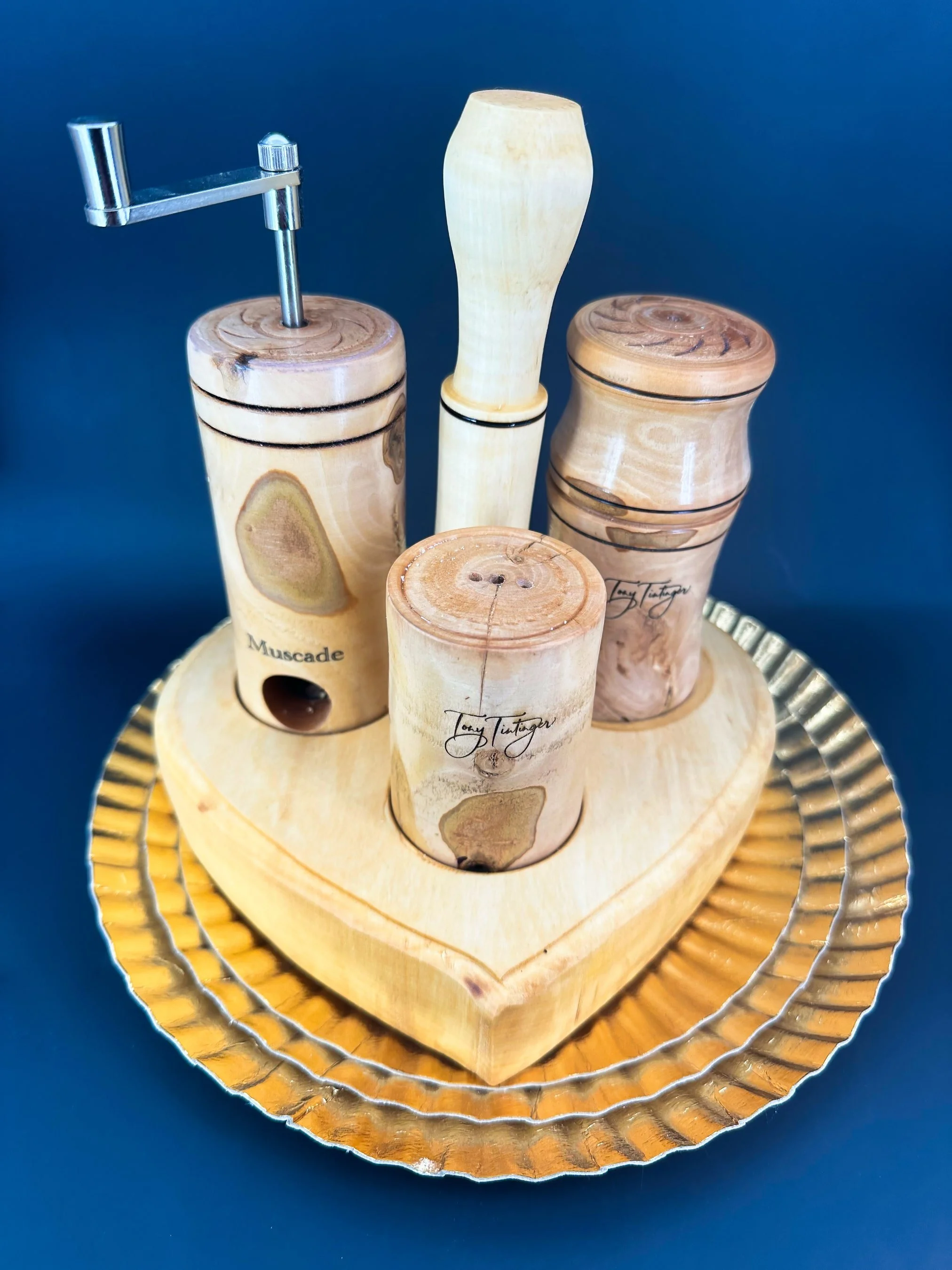 Hochzeitsgeschenk Ideen:Gewürzmühlen Set Holz