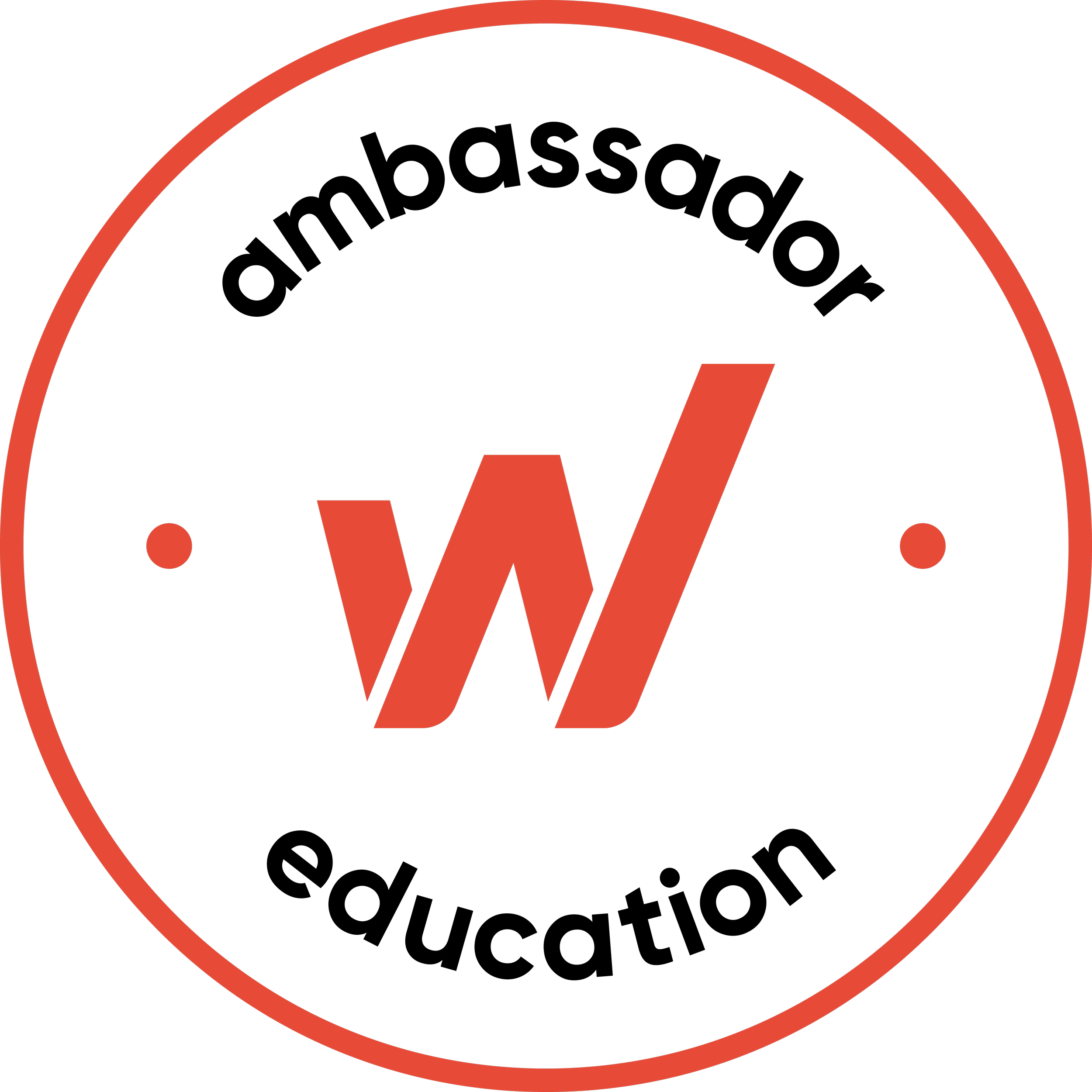 The image shows a loudspeaker icon in black with a red outline, set against a black background.