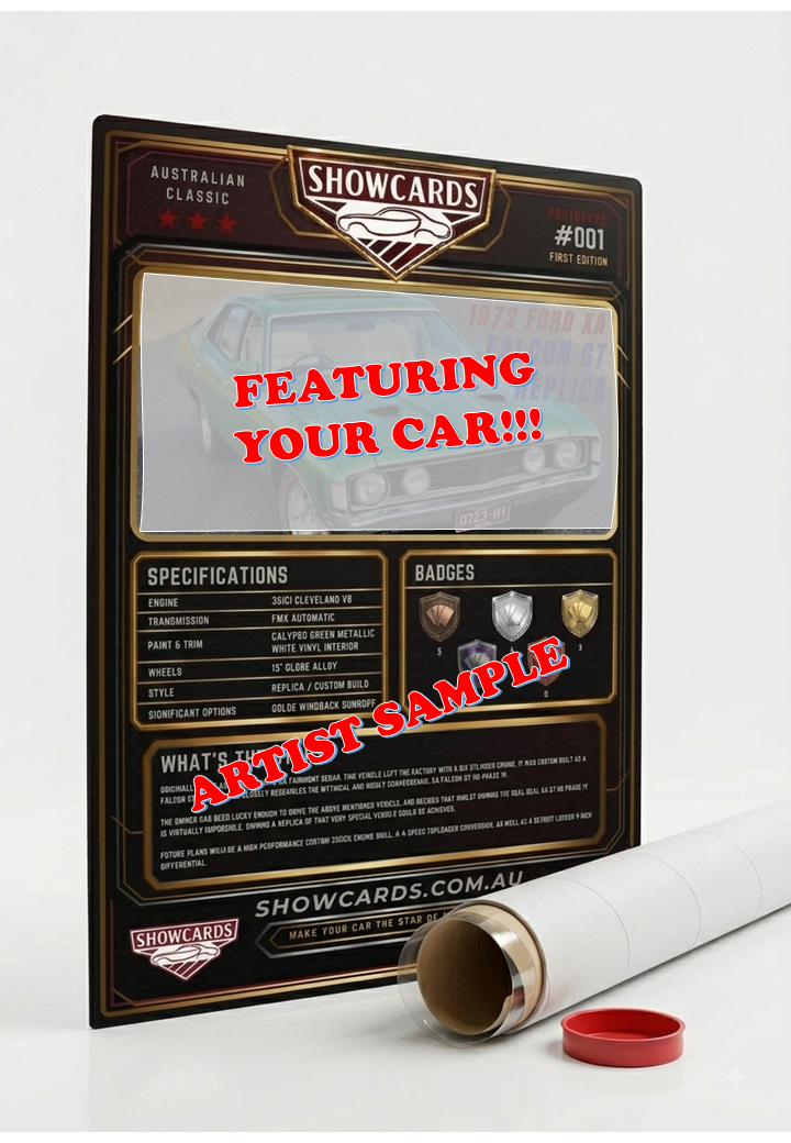 Showstopper Card - A3 Sized 297mm x 420mm
