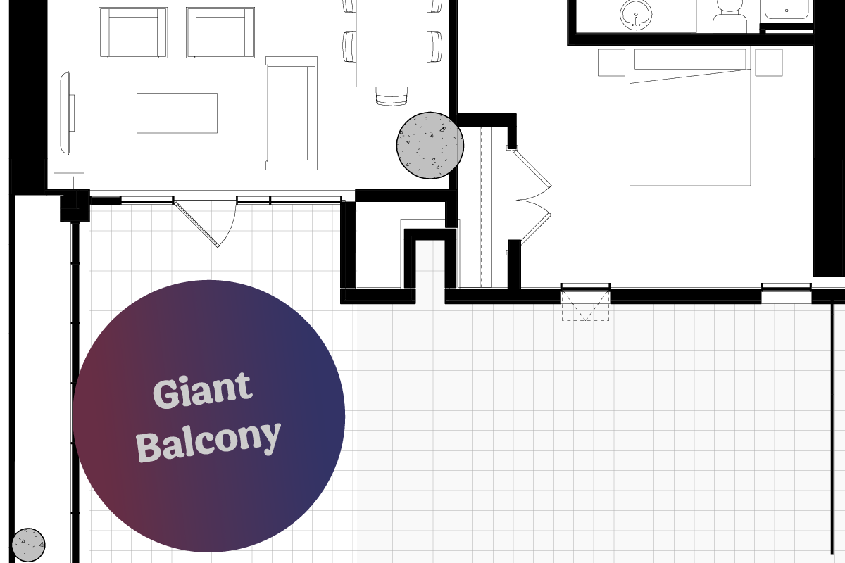 G - 1 BDRM Giant Balcony.webp