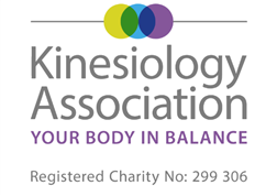 Kinesiology Association logo with the slogan "Your Body in Balance" and registered charity number 299 306.