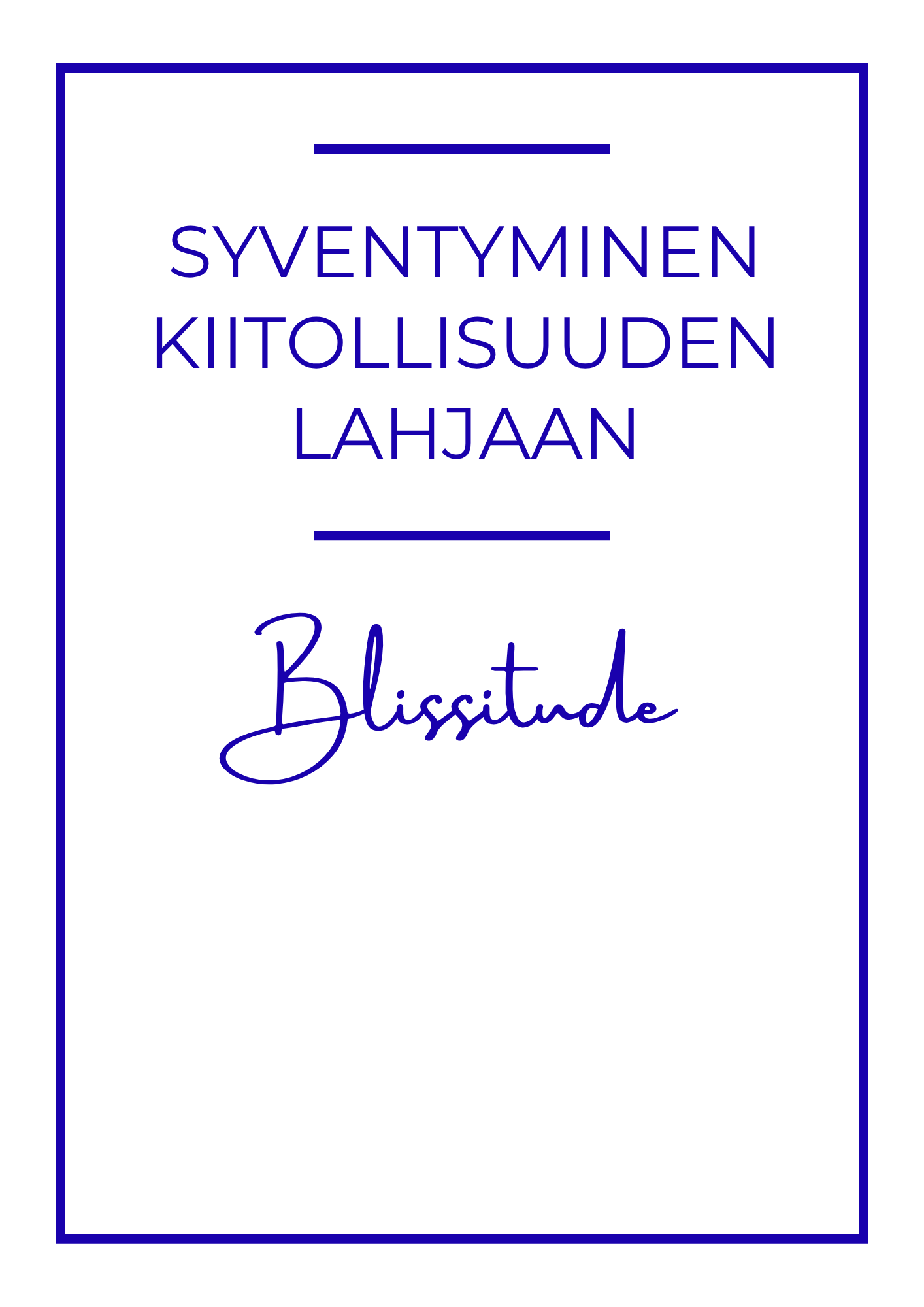 Syventyminen kiitollisuuden lahjaan, osa 2
