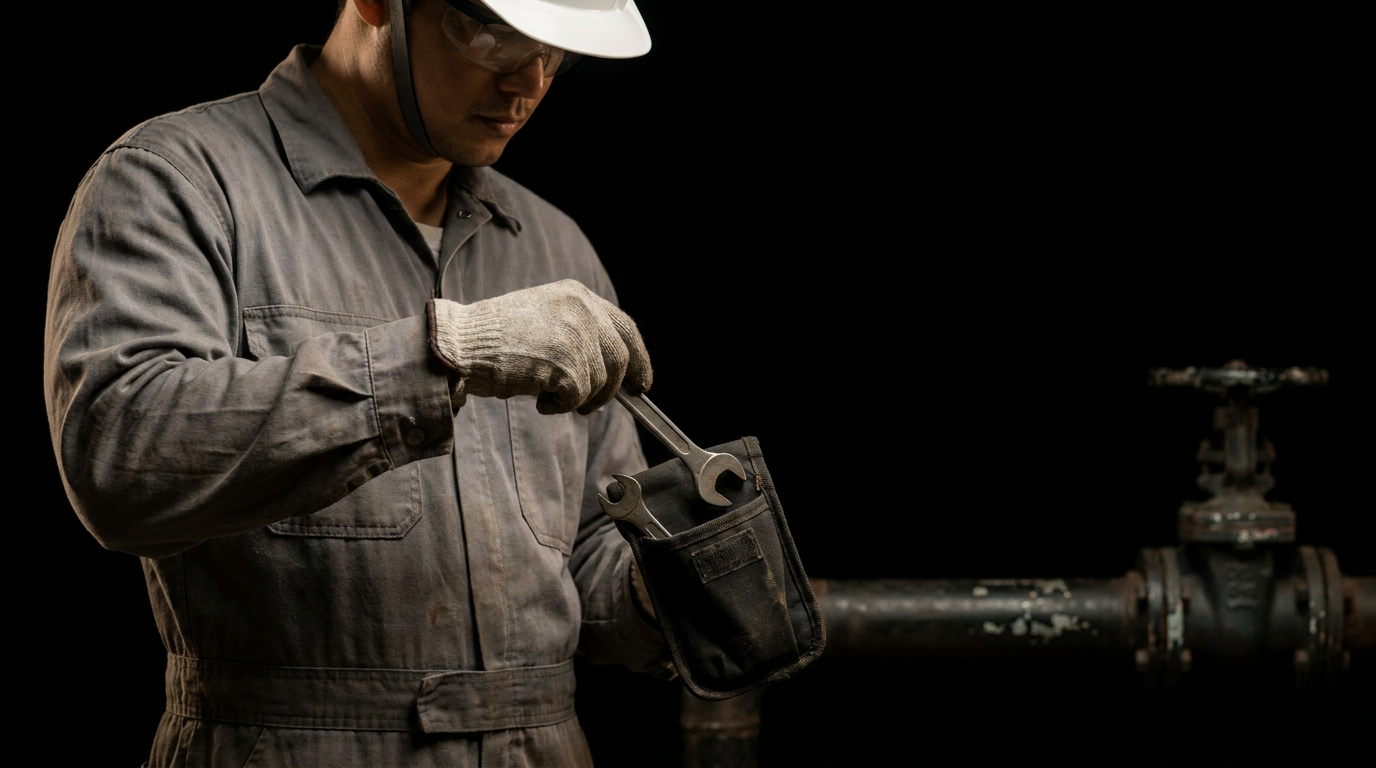 Cette scène illustre la simplicité et la rapidité des opérations de maintenance sur une pompe industrielle à cartouche