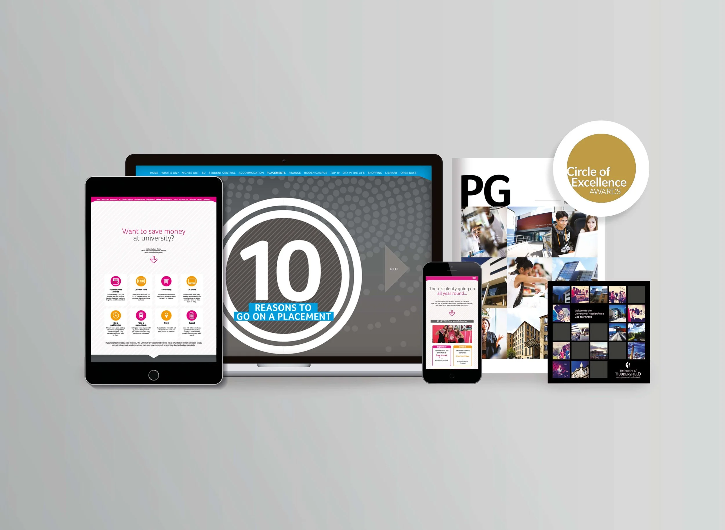 Student Portal, Postgraduate Prospectus and Deferrers Mailer