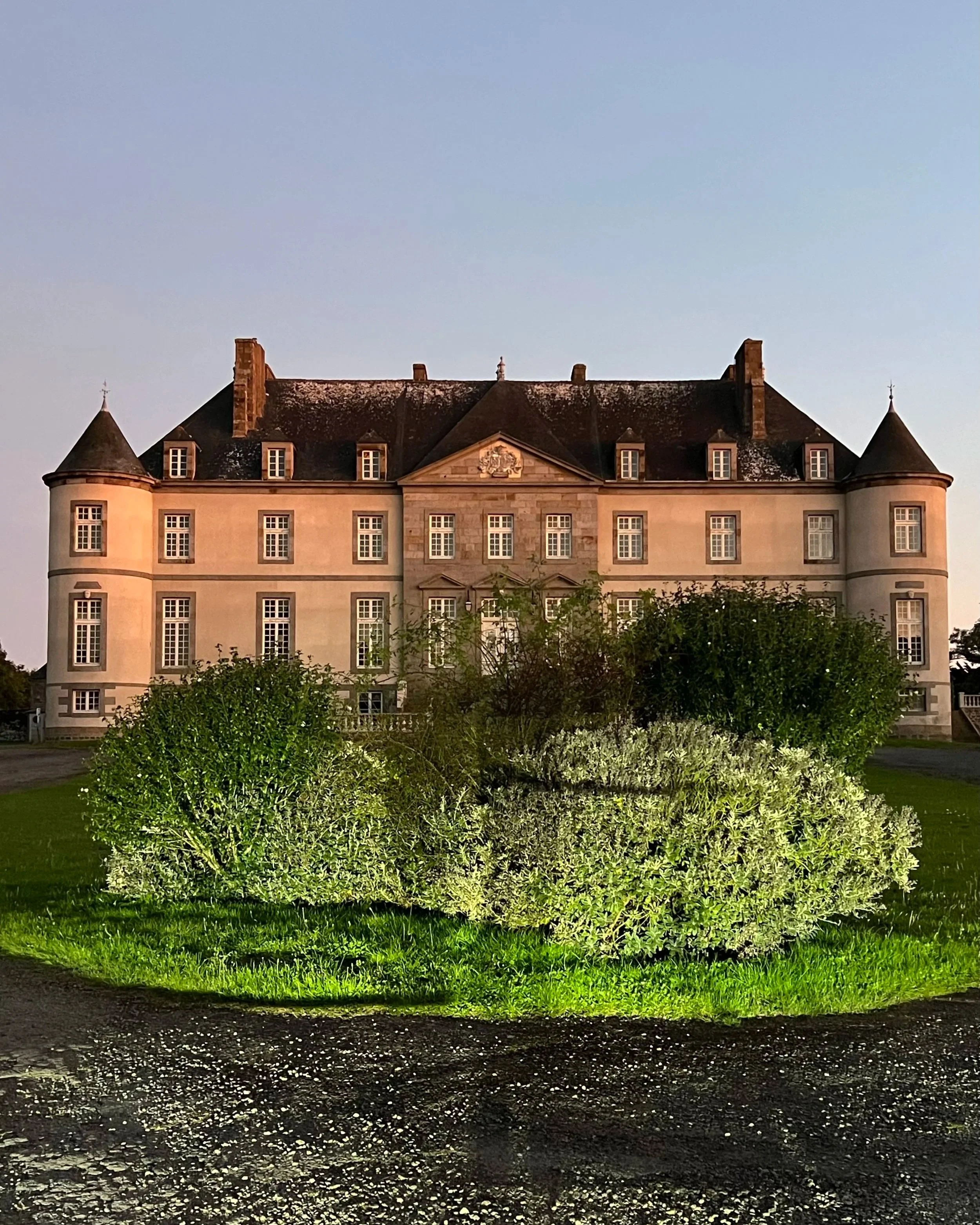 Image du château de nuit