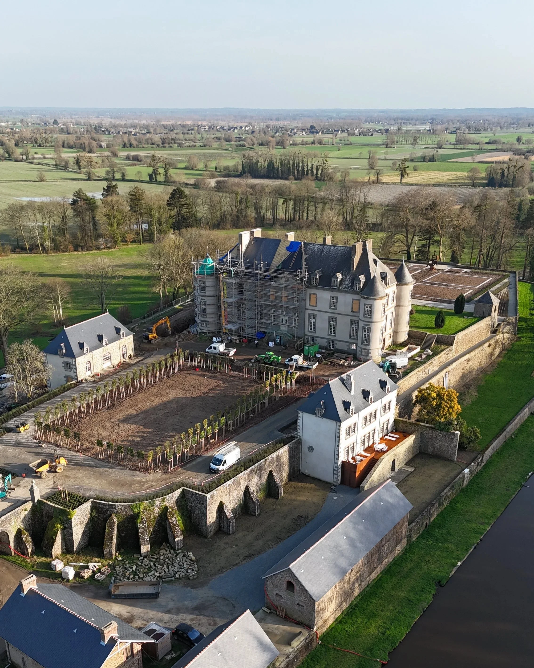 Image aérienne du Domaine