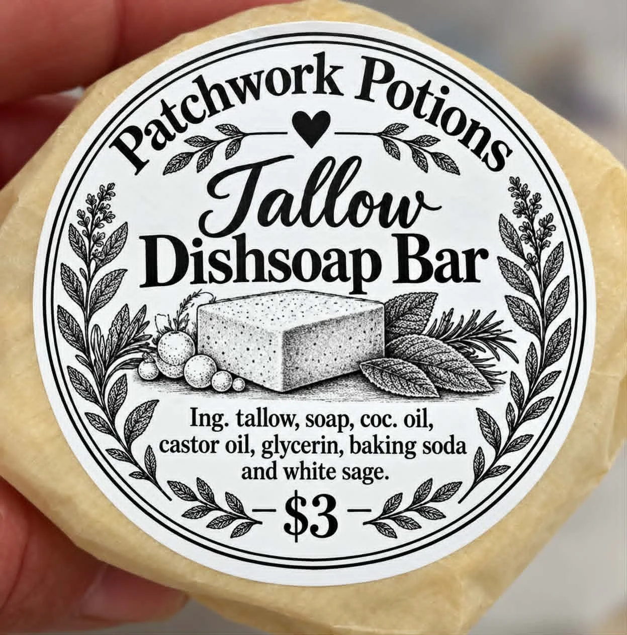 Tallow Dish Soap