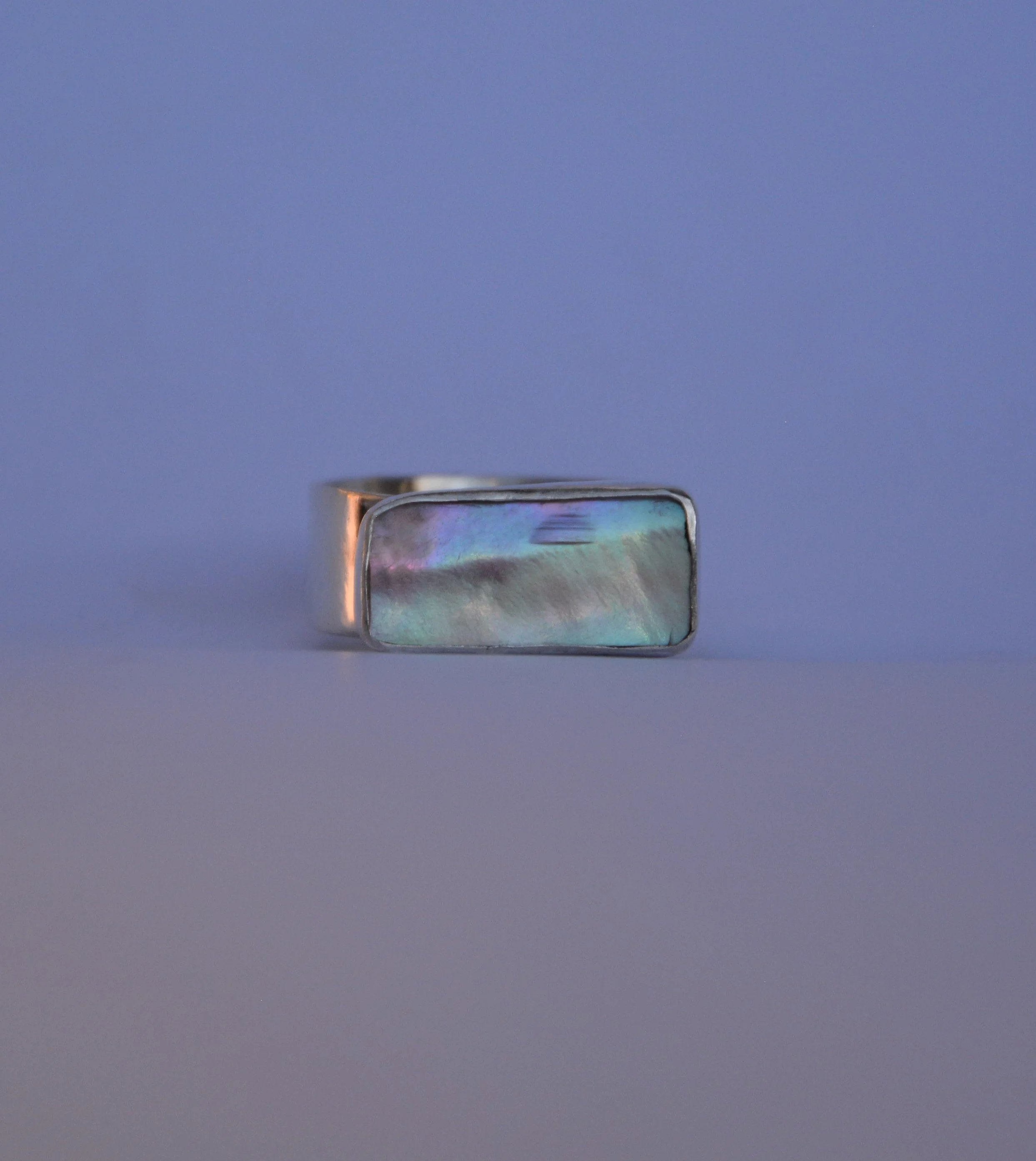 Abalone Rectangle Ring 2