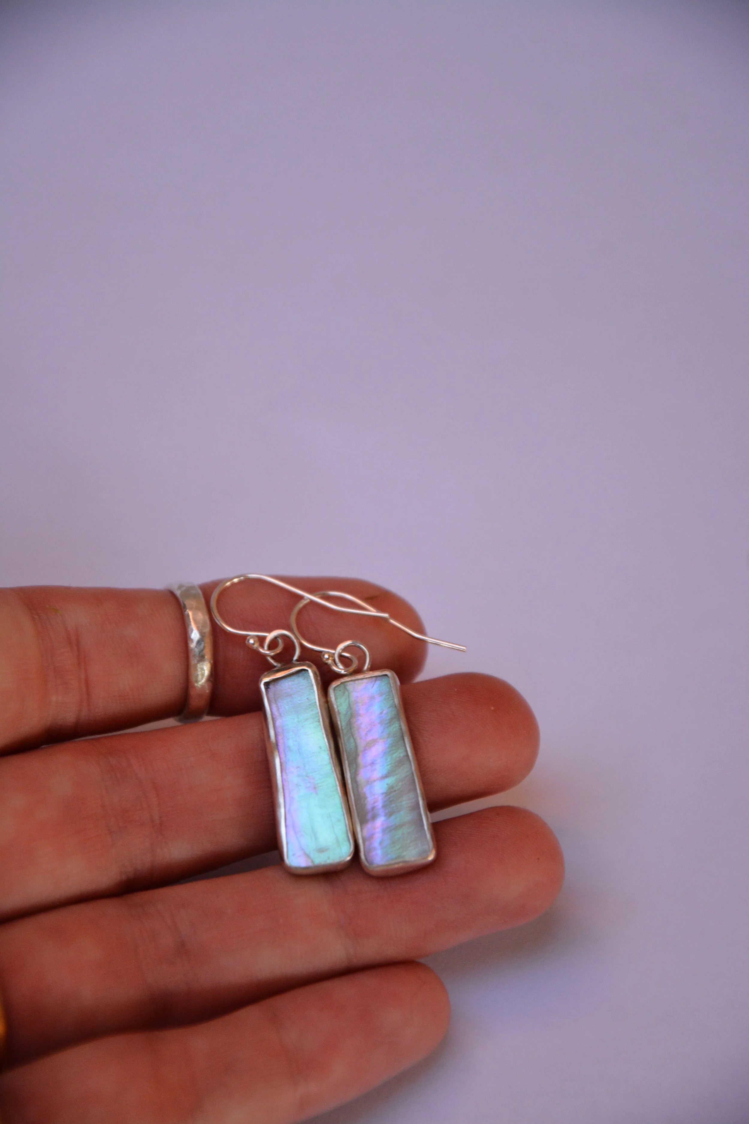 Abalone Slab Earrings 2