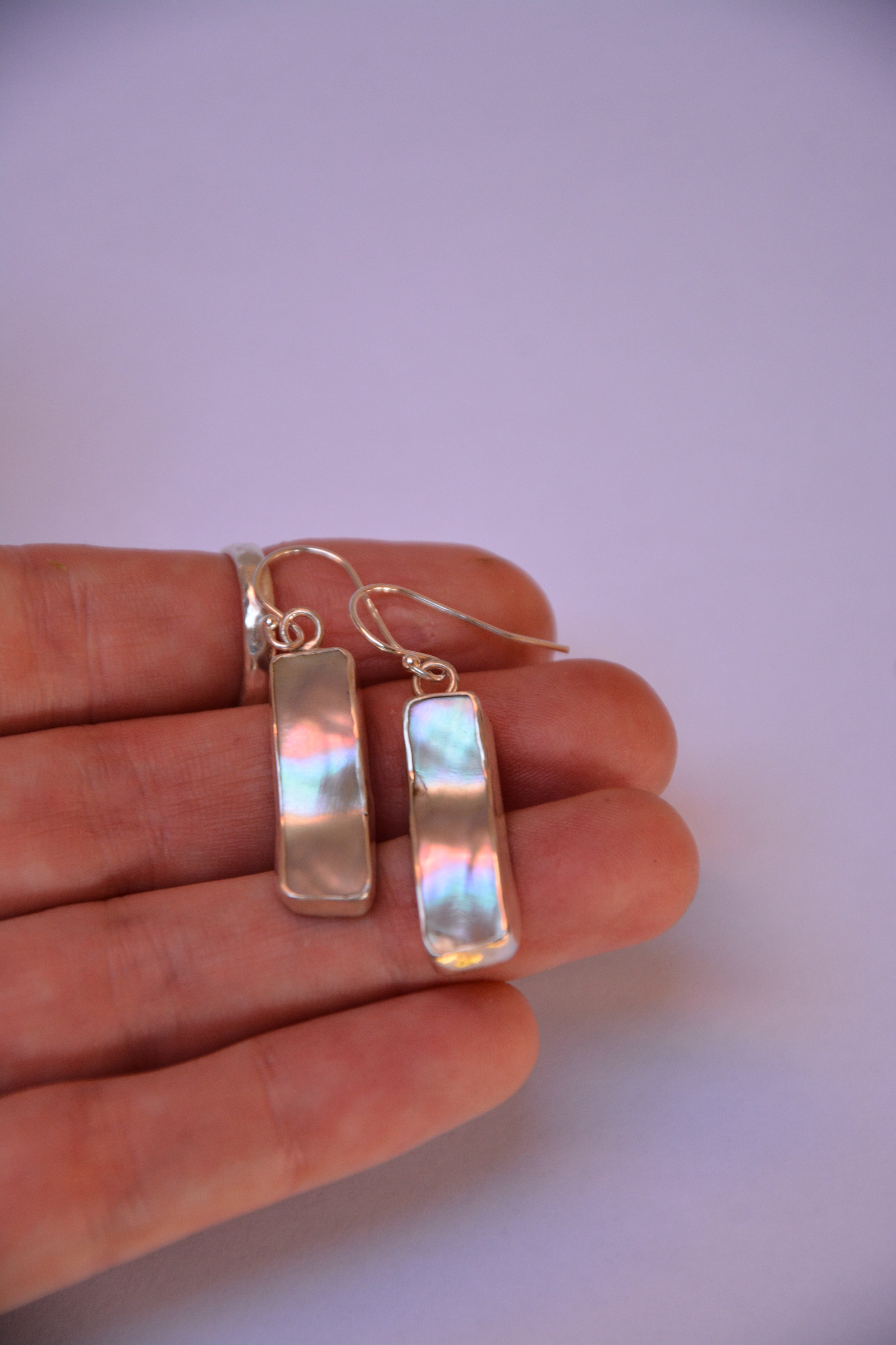 Abalone Slab Earrings 1