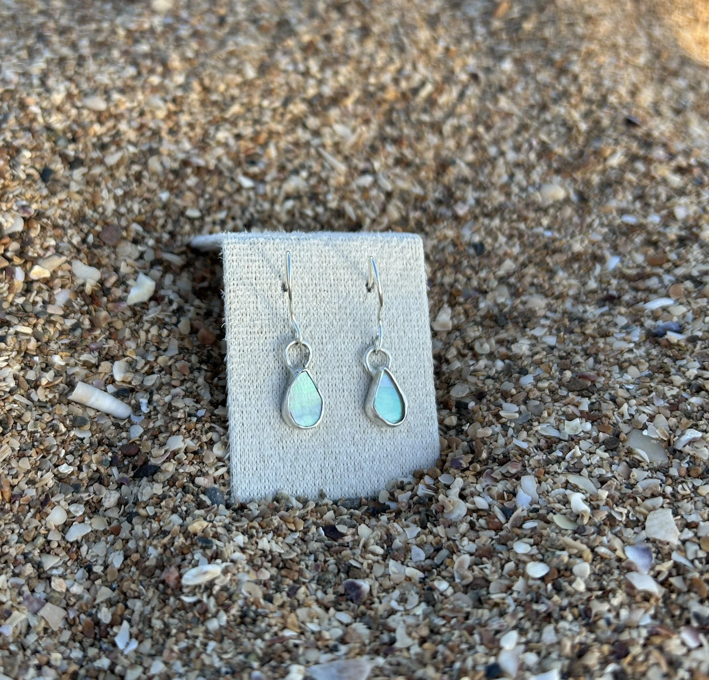 Abalone Tear-Drop Earrings