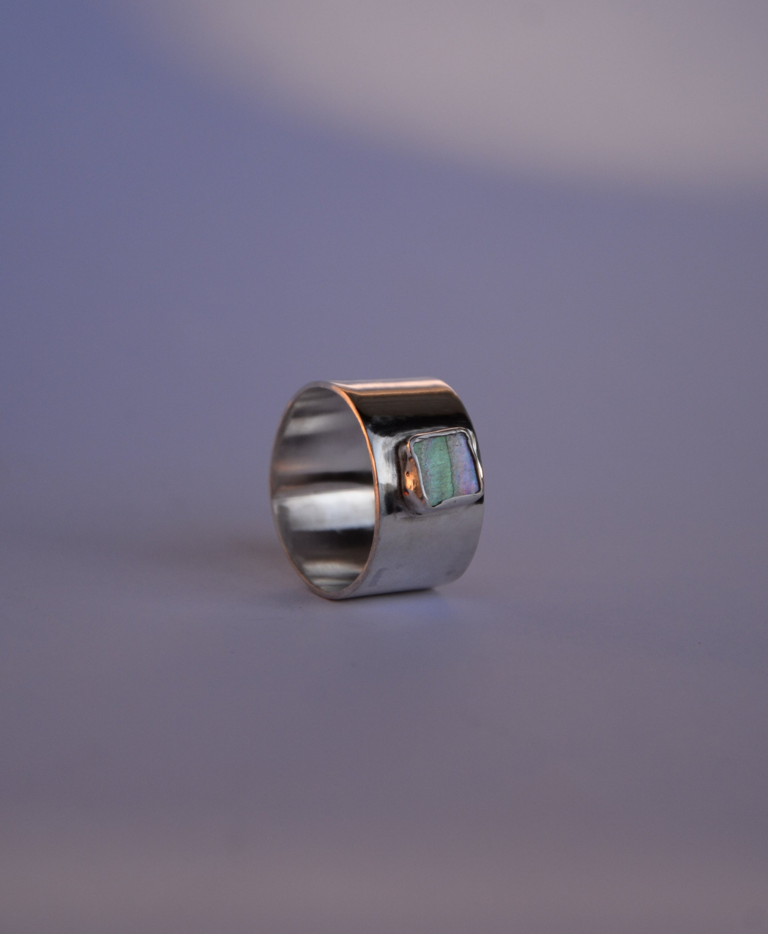 Abalone Mini Square Ring 2