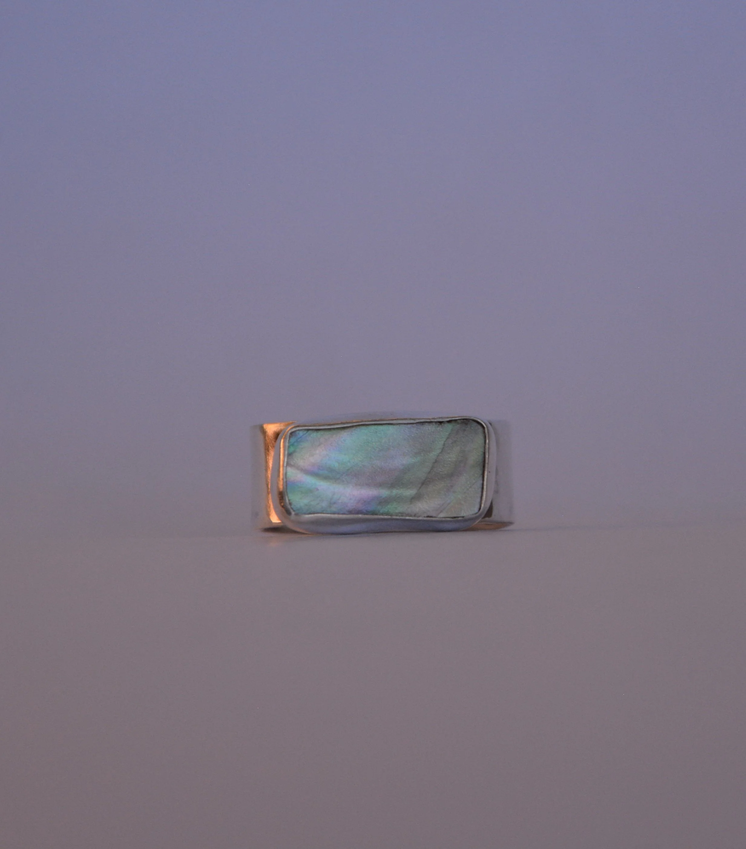 Abalone Rectangle Ring 1