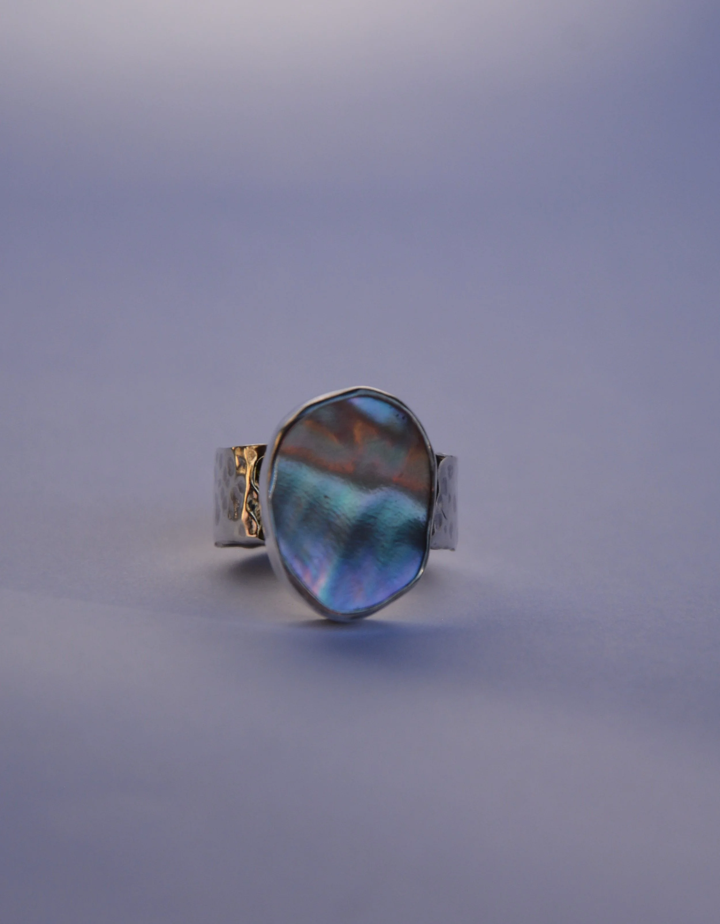 Abalone Textured Ring