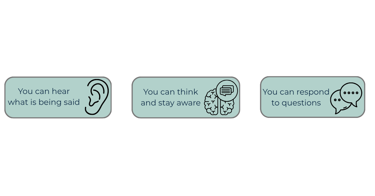Three panels describing how you retain awareness during hypnosis.