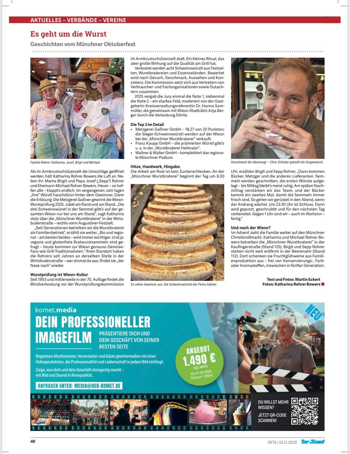 Wir freuen uns riesig &uuml;ber den sch&ouml;nen Artikel im @derkometpirmasens , der Fachzeitschrift f&uuml;r Schausteller und Marktkaufleute 📰✨

Darin geht&rsquo;s um das, was uns besonders macht &ndash; unseren Familienbetrieb mit Herz, unsere Tra