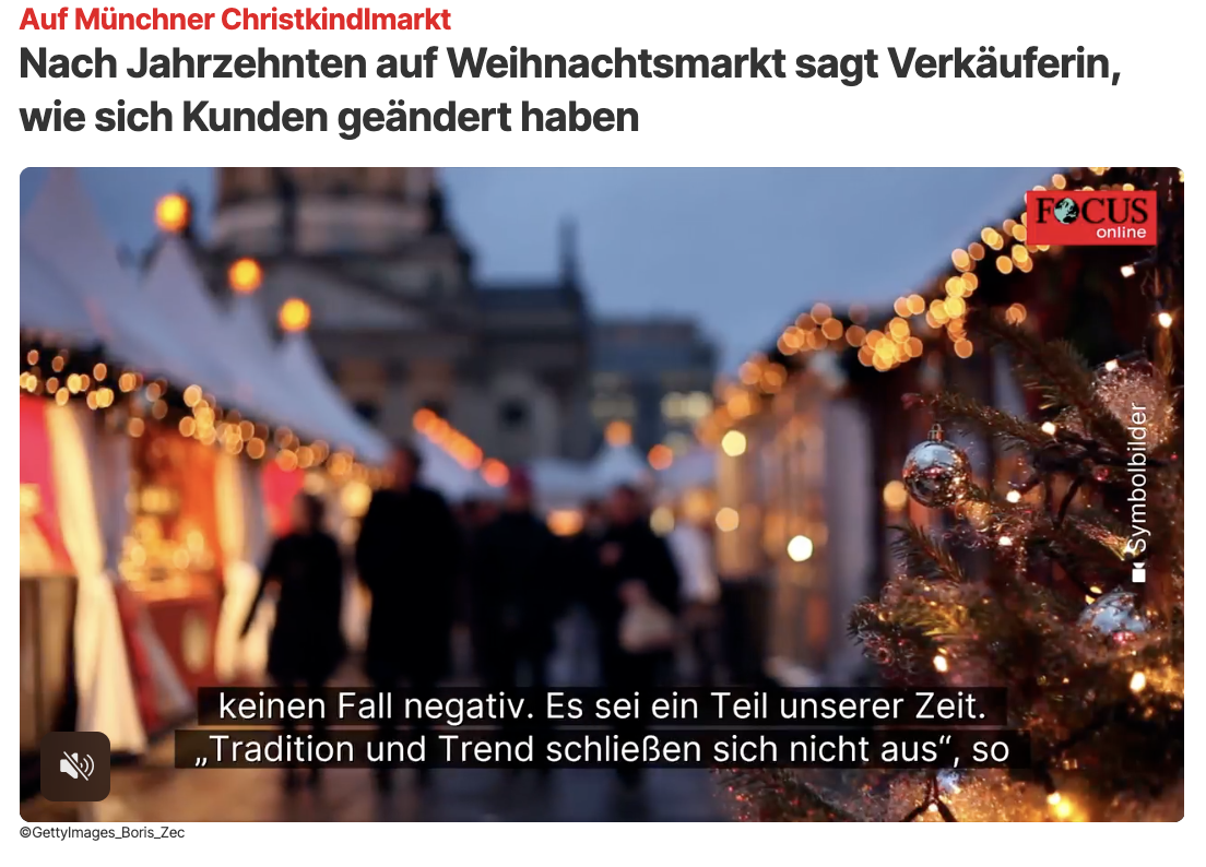 Nach Jahrzehnten auf Weihnachtsmarkt sagt Verkäuferin, wie sich Kunden geändert haben