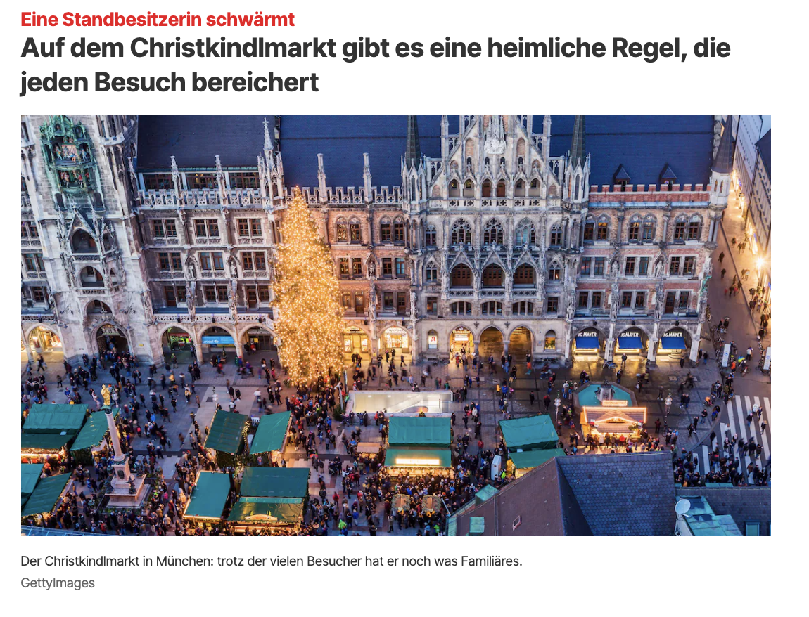 Der Christkindlmarkt ist für mich Heimkommen: warm, vertraut und voller kleiner Momente, die Menschen wieder näher zusammenbringen.