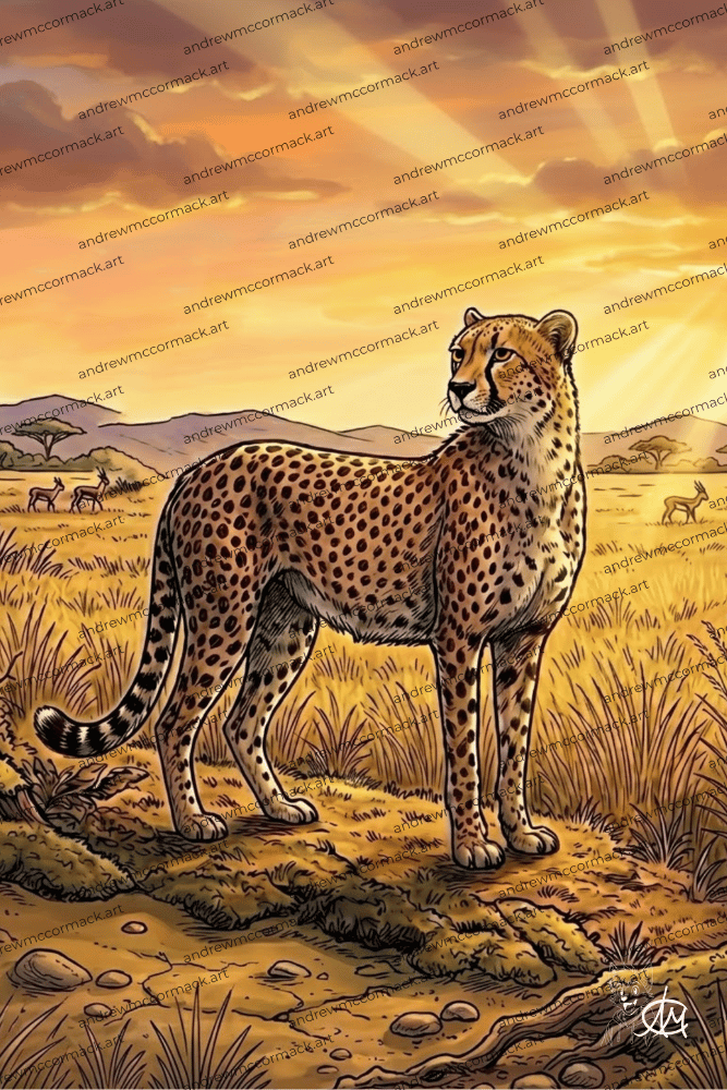 Majestic Cheetah - Art Print